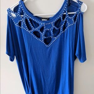 Venus Cut Out Sparkle Top